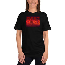 Load image into Gallery viewer, Soft, comfortable &quot;Fight Strong For It&quot; fitted tee for those of us who never say quit. Available in black, cranberry, navy, and asphalt. 
