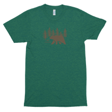 Load image into Gallery viewer, Comfort &amp; quality combine for a great vintage look &amp; feel on this MP Designs Grizzly tri-blend shirt. Available in tri-black, tri-cranberry, tri-evergreen, tri-oatmeal, and athletic grey. 
