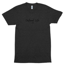 Load image into Gallery viewer, Take a stand with this &quot;Defend Life 2A&quot; tri-blend shirt. Comfortable fit with a vintage look and feel. Available in tri-black, tri-cranberry, tri-evergreen, tri-coffee, tri-oatmeal, and athletic grey.
