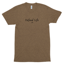 Load image into Gallery viewer, Take a stand with this &quot;Defend Life 2A&quot; tri-blend shirt. Comfortable fit with a vintage look and feel. Available in tri-black, tri-cranberry, tri-evergreen, tri-coffee, tri-oatmeal, and athletic grey.
